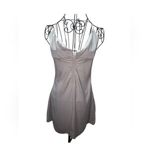 ZARA Elegant Gray Satin Dress